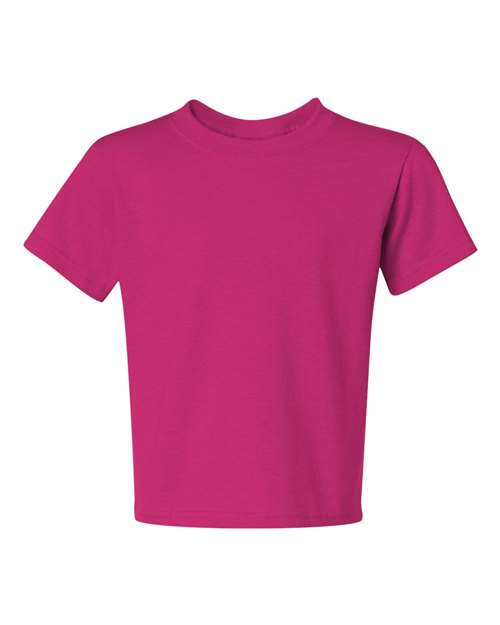 JERZEES Youth Dri-Power® 50/50 T-Shirt 29BR - Cyber Pink