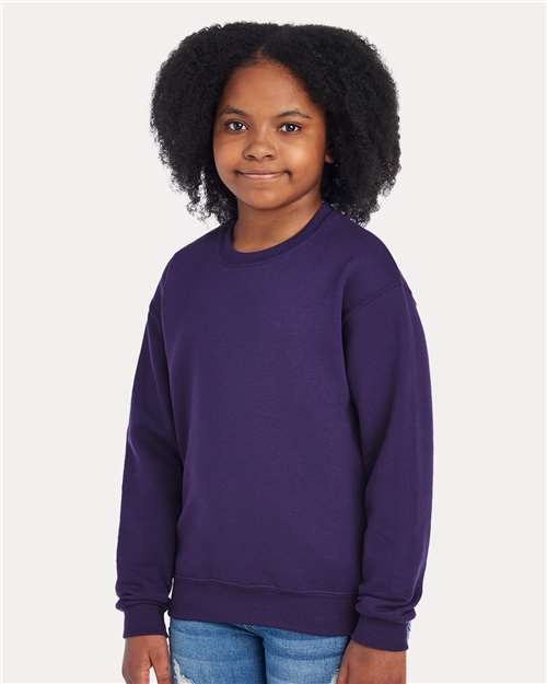 JERZEES Youth NuBlend® Crewneck Sweatshirt 562BR