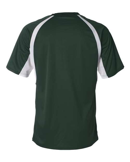 Badger Men's B-Core Hook T-Shirt 4144 - Forest/ White