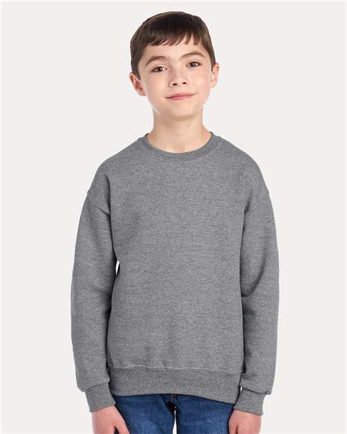 JERZEES Youth NuBlend® Crewneck Sweatshirt 562BR