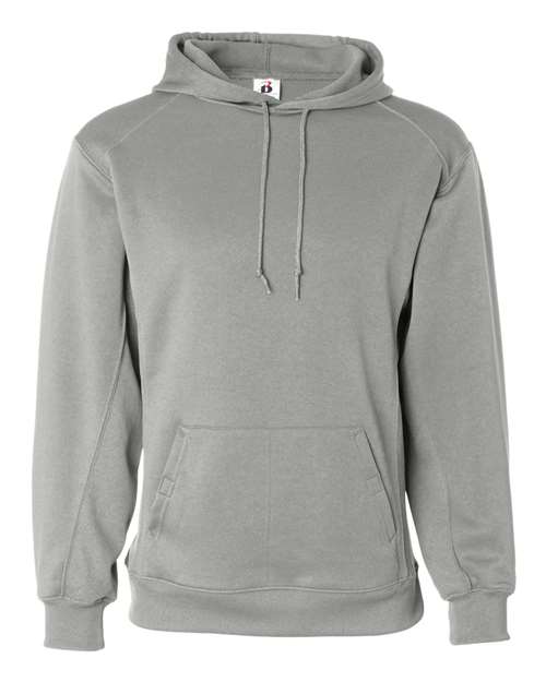 Badger Men's Performance Fleece Hooded Sweatshirt 1454 - Silver