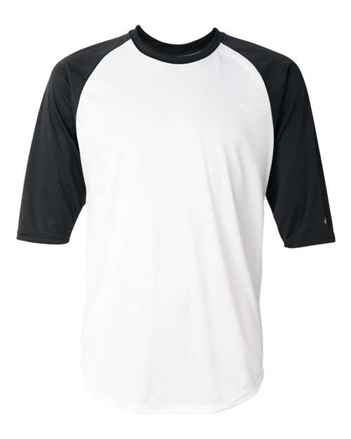 Badger Men's B-Core Three-Quarter Sleeve Baseball T-Shirt 4133