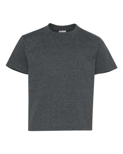 JERZEES Youth Dri-Power® 50/50 T-Shirt 29BR - Black Heather