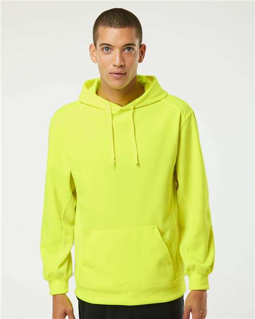 Badger Men's Performance Fleece Hooded Sweatshirt 1454 - Safety Yellow