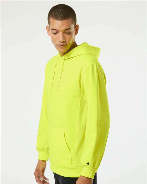Badger Men's Performance Fleece Hooded Sweatshirt 1454 - Safety Yellow