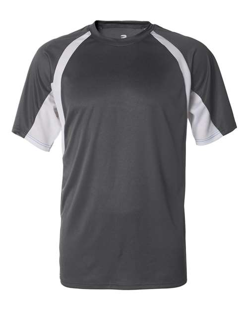 Badger Men's B-Core Hook T-Shirt 4144 - Graphite/ White