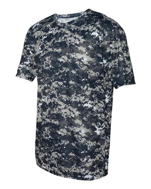 Badger Men's Digital Camo T-Shirt 4180 - Navy Digital