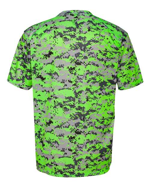 Badger Men's Digital Camo T-Shirt 4180 - Lime Digital
