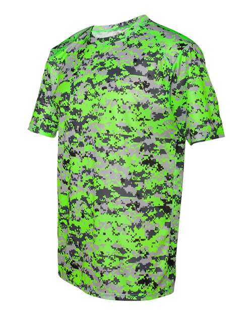 Badger Men's Digital Camo T-Shirt 4180 - Lime Digital