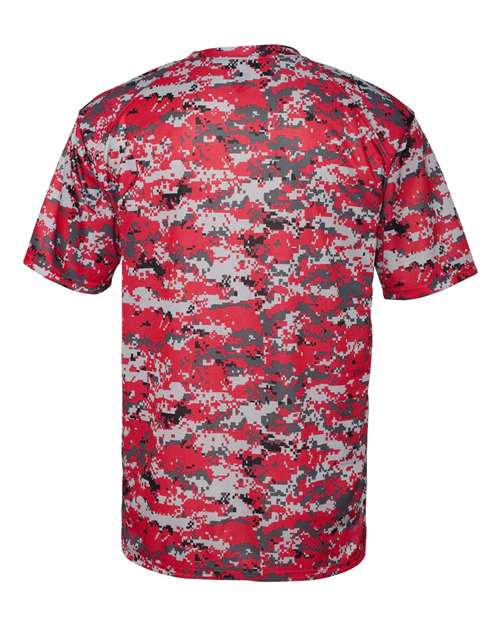 Badger Men's Digital Camo T-Shirt 4180 - Red Digital