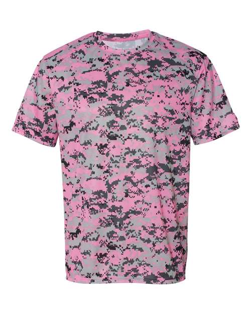 Badger Men's Digital Camo T-Shirt 4180 - Pink Digital