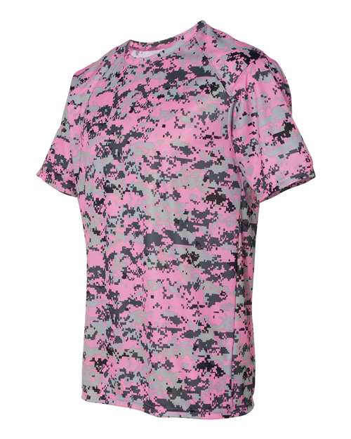 Badger Men's Digital Camo T-Shirt 4180 - Pink Digital