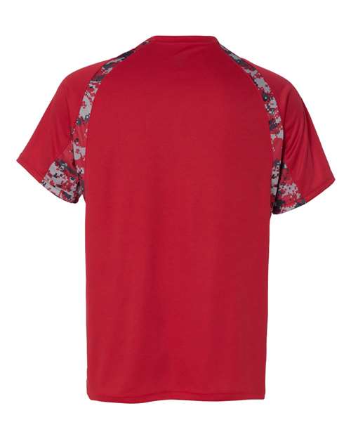 Badger Men's Hook Digital T-Shirt 4140 - Red/ Red