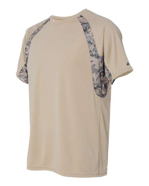 Badger Men's Hook Digital T-Shirt 4140 - Sand/ Sand Digital