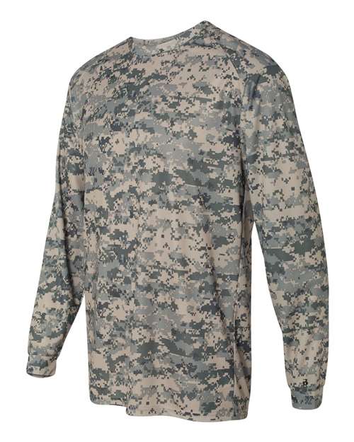 Badger Men's Digital Camo Long Sleeve T-Shirt 4184 - Sand Digital