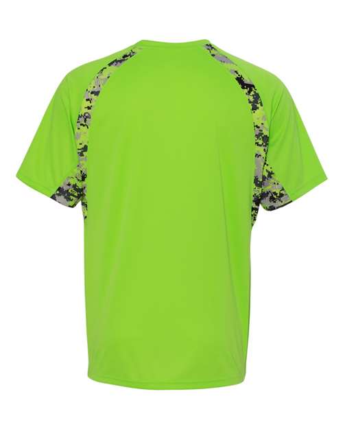 Badger Men's Hook Digital T-Shirt 4140 - Lime/ Lime Digital