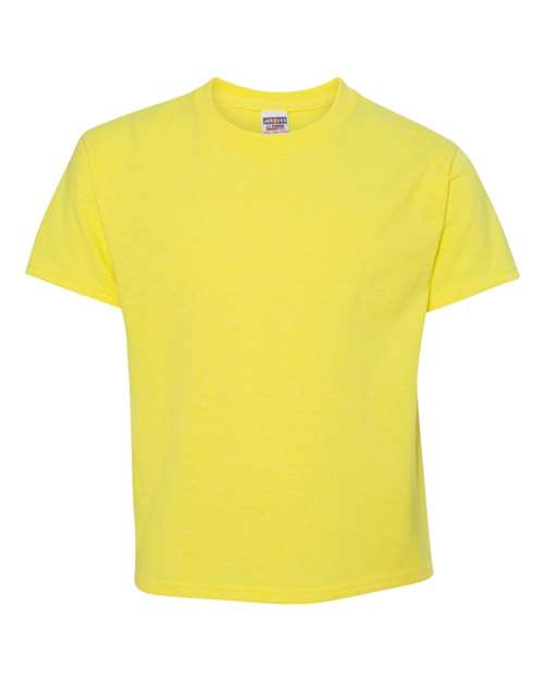JERZEES Youth Dri-Power® 50/50 T-Shirt 29BR - Neon Yellow