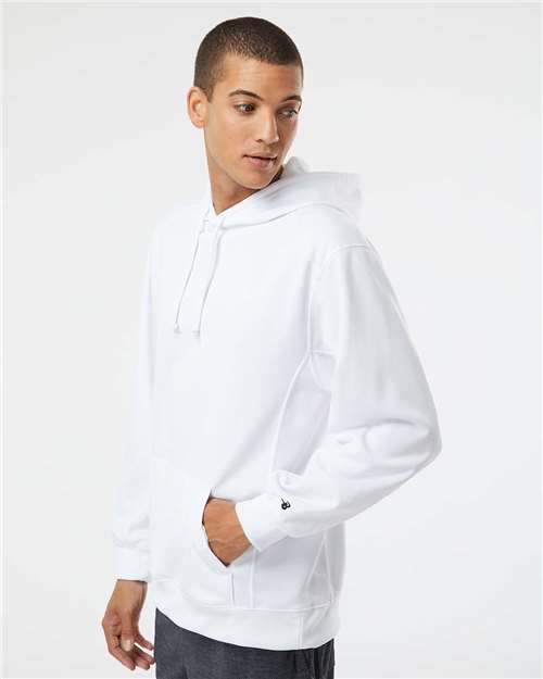 Badger Men's Performance Fleece Hooded Sweatshirt 1454 - White
