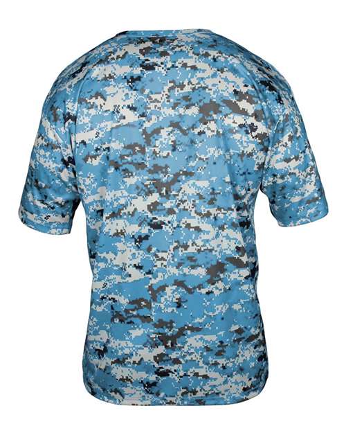Badger Men's Digital Camo T-Shirt 4180 - Columbia Blue Digital