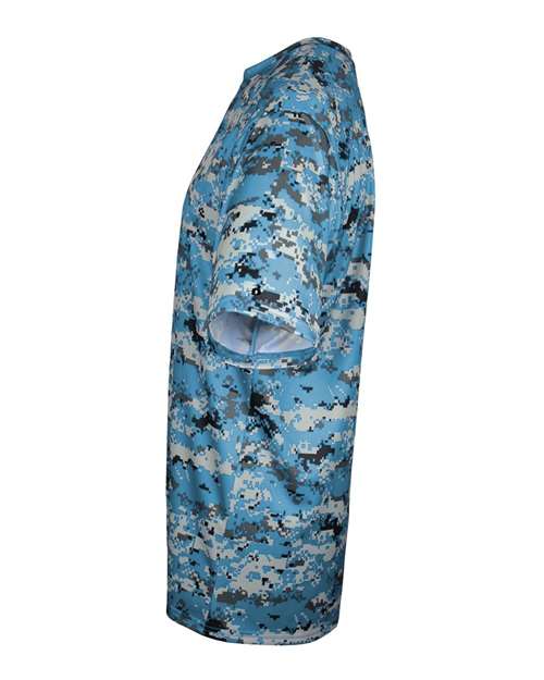 Badger Men's Digital Camo T-Shirt 4180 - Columbia Blue Digital