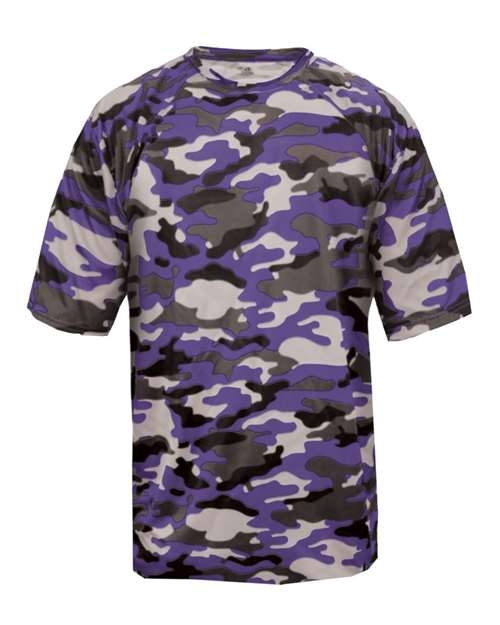 Badger Men's Camo T-Shirt 4181 - Purple