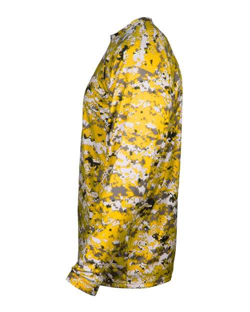 Badger Men's Digital Camo Long Sleeve T-Shirt 4184 - Gold Digital
