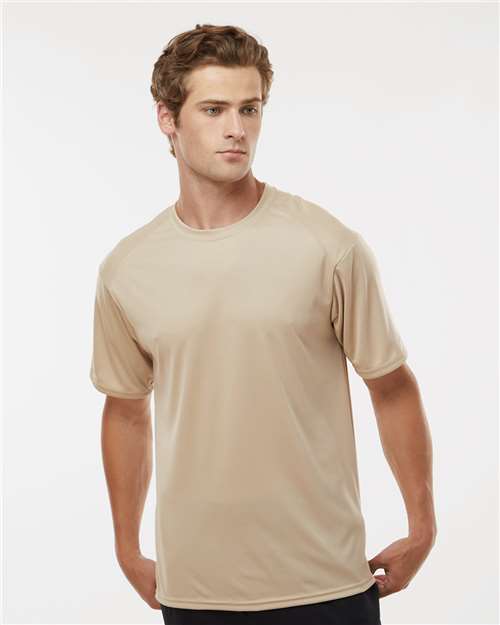 Badger Men's B-Core Sport Shoulders T-Shirt 4120 - Sand