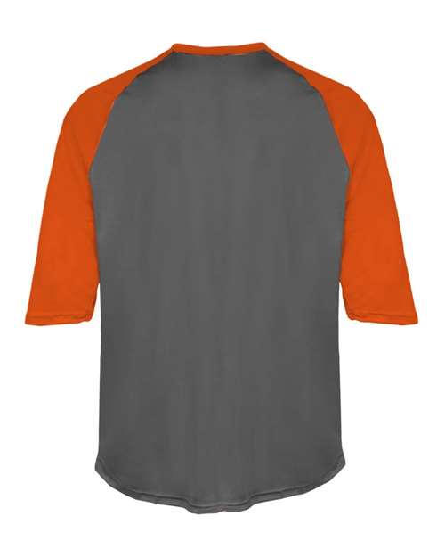 Badger Men's B-Core Three-Quarter Sleeve Baseball T-Shirt 4133