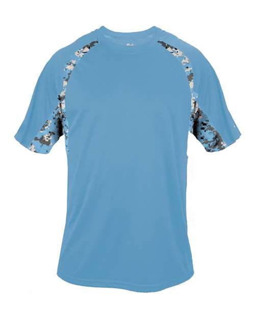 Badger Men's Hook Digital T-Shirt 4140 - Columbia Blue/ Columbia Blue