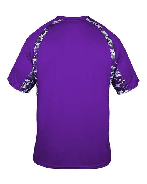 Badger Men's Hook Digital T-Shirt 4140 - Purple/ Purple