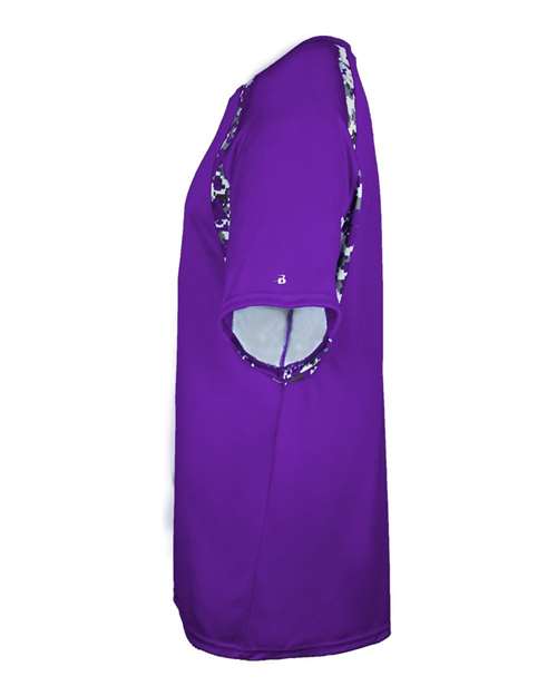 Badger Men's Hook Digital T-Shirt 4140 - Purple/ Purple