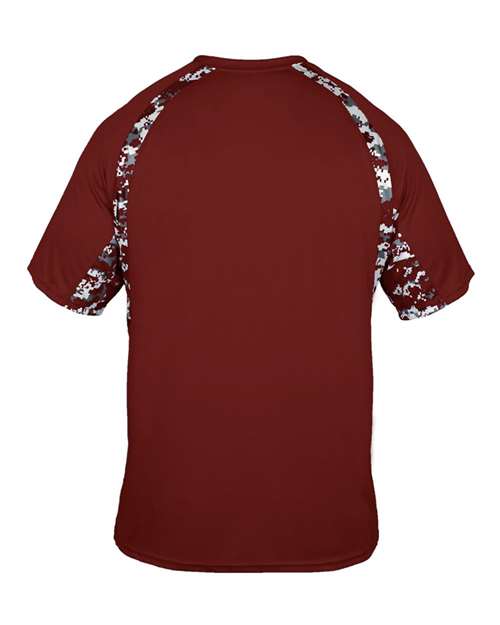 Badger Men's Hook Digital T-Shirt 4140 - Cardinal/ Cardinal Digital