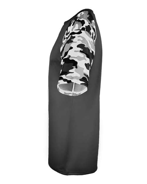 Badger Men's Camo Sport T-Shirt 4141 - Graphite/ White Camo