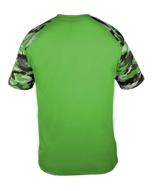 Badger Men's Camo Sport T-Shirt 4141 - Lime/ Lime Camo