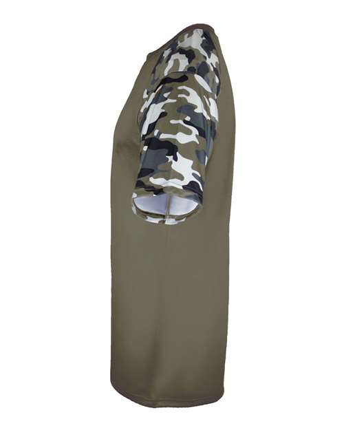 Badger Men's Camo Sport T-Shirt 4141 - OD Green/ OD Green Camo