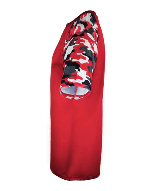 Badger Men's Camo Sport T-Shirt 4141 - Red/ Red Camo