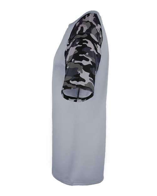 Badger Men's Camo Sport T-Shirt 4141 - Silver/ Black Camo