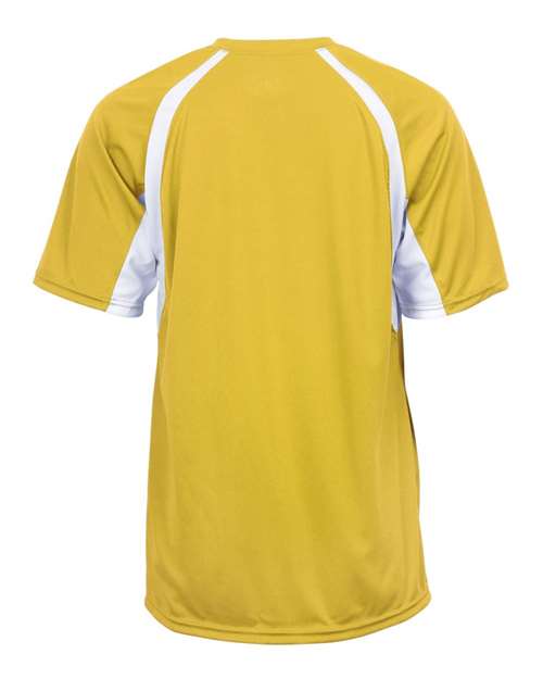 Badger Men's B-Core Hook T-Shirt 4144 - Gold/ White