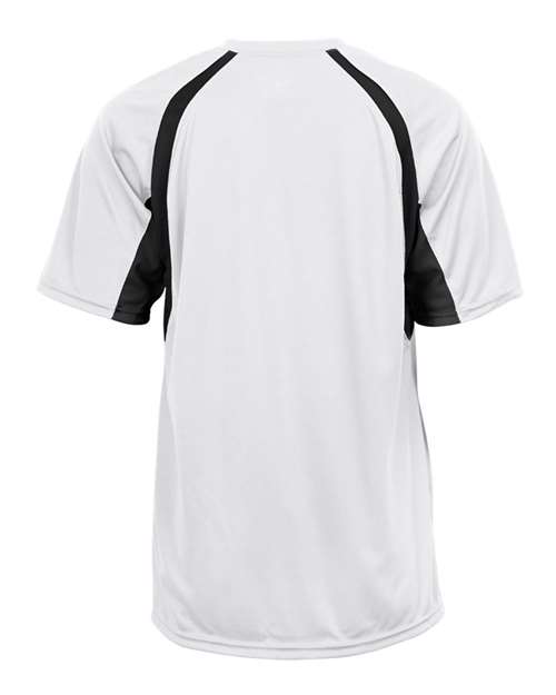 Badger Men's B-Core Hook T-Shirt 4144 - White/ Black