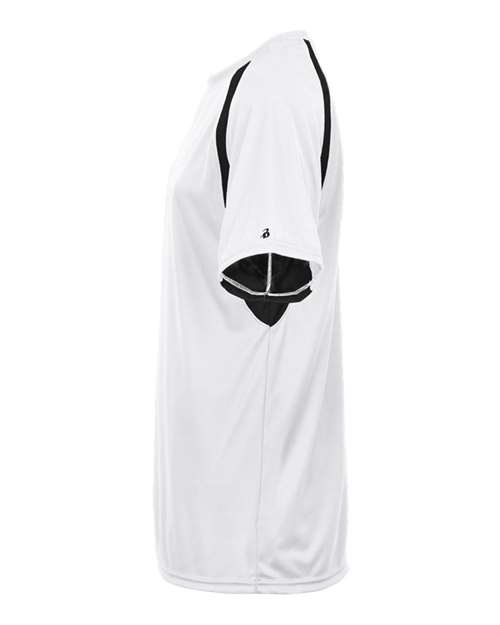 Badger Men's B-Core Hook T-Shirt 4144 - White/ Black