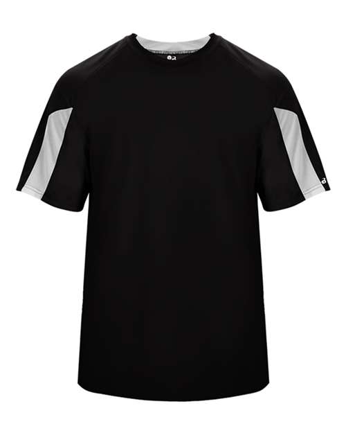 Badger Men's Striker T-Shirt 4176 - Black/ White