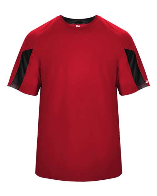 Badger Men's Striker T-Shirt 4176 - Red/ Black
