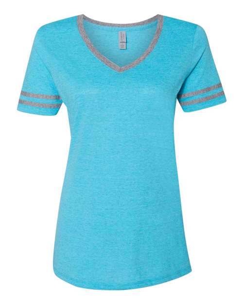 JERZEES Women's Varsity Triblend V-Neck T-Shirt 602WVR