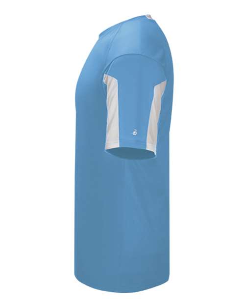 Badger Men's Striker T-Shirt 4176 - Columbia Blue/ White