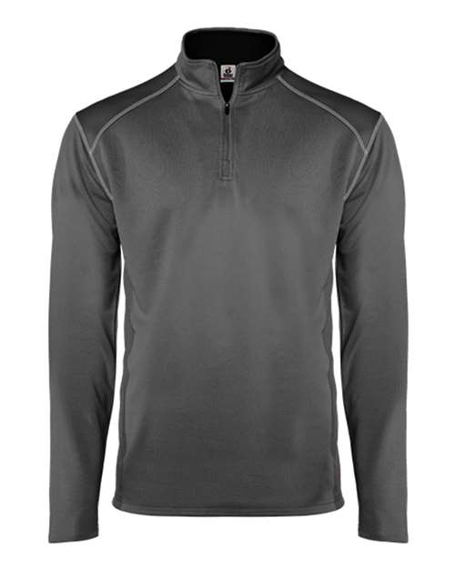 Badger Men's Money Mesh Quarter-Zip Pullover 4438