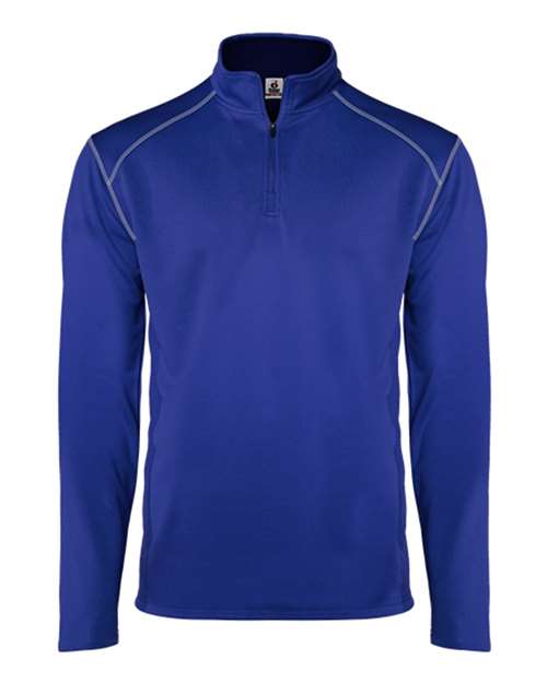 Badger Men's Money Mesh Quarter-Zip Pullover 4438