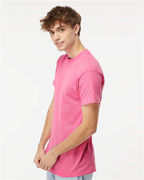 M&O Men's Gold Soft Touch T-Shirt 4800 - Azalea