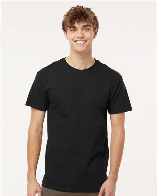 M&O Men's Gold Soft Touch T-Shirt 4800 - Black