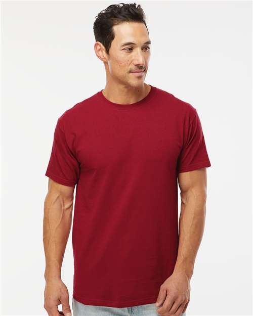 M&O Men's Gold Soft Touch T-Shirt 4800 - Cardinal Red