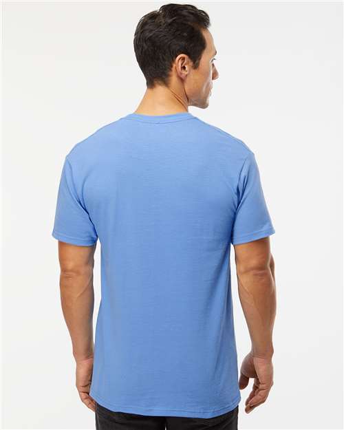 M&O Men's Gold Soft Touch T-Shirt 4800 - Carolina Blue